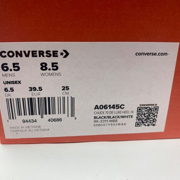 Converse Chuck 70 DE LUXE HEEL Womens Boot 8.5 A06145C - Picture 9 of 11